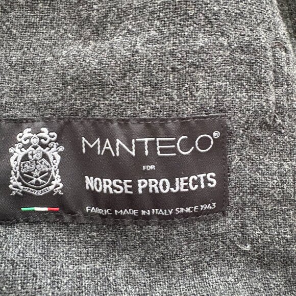 Norse Project Grey Wool LS Shirt - Picture 2 of 4